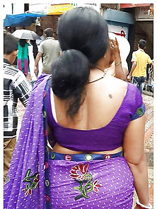 Indian Moms With Sexy Back In Saree