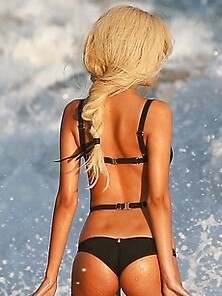 Bombshell Zahia Dehar Sexy Bikini Pictures In Malibu