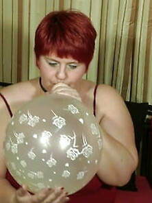 Large Transparent Balloon Blown Up...