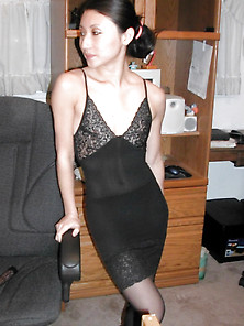 Sexy Mia In Black Stockings