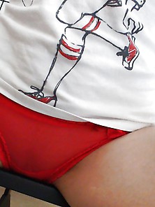 High Socks And Red Panty