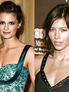 Which One Would You Fuck Stana Katic Or Jessica Biel
