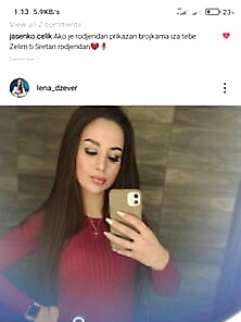 Lena Dzever Girl From Serbia On Insta