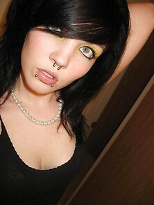 Thick Number Facial Piercings