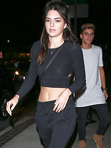 Kendall Jenner Slight See Through At A Birthday Party In Los Ang