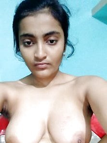 Indian Girl Showing Her Big Tits And Hairy Pussy