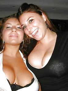 Mix Of Busty Friends Cleavage Cows