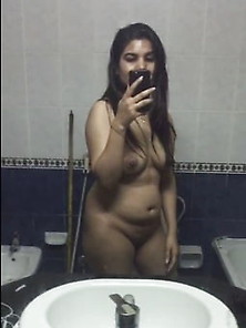 Indian Wife Showing Her Boobs And Shaved Pussy