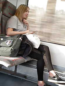 Black Leggings Teenbitch In Train
