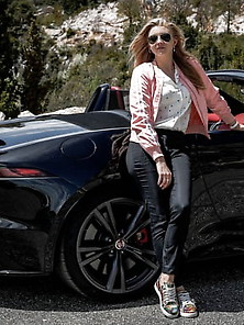 Natalie Dormer Jaguar Drive Nice To Monaco