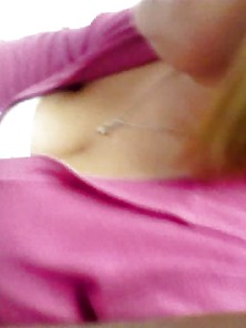 Candid Downblouse Secretary Cleavage