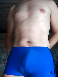 Blue Adidas Swimpants