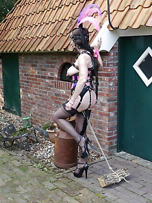 Slave Lotte In Harness Ponygirl Play