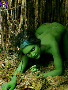 Erotic Swamp Monster Beauty In Special Effects Makeup