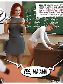 Redhead Teacher Huge Tits