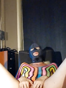 Masked Slut Shows Cunt And Sucks My Cock