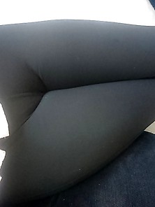 Wife's Tight Ass And Bulging Pussy In Jogging Pants