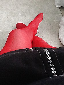 New Tomato Red Tights
