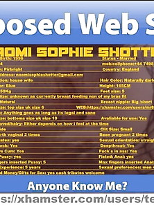 Naomi Sophie Shotter Exposed Web Slut From England