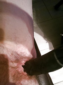 Hairy Pussy With Black Dildo