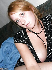 Nerdy Amateur Slut Showing Her Tits