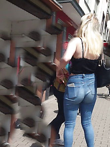 German Blond Teen Girl Spycam #003