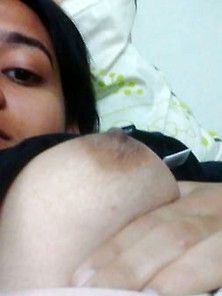 Indian Wife Showing Her Hanging Tits And Hairy Pussy Hole