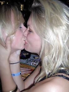 Cute Blonde Lesbian Couple