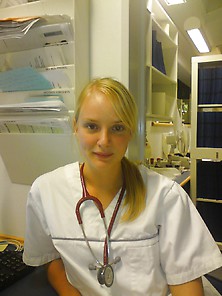 Hot Slutty Young Blonde Danish Nurse