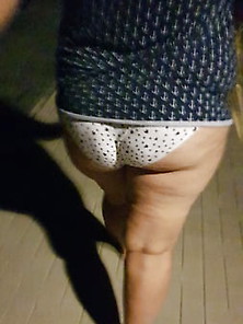 Wifey Walk Around At Night Only With Pantys
