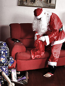 Santa Claus Entertains Shemale Mistresses