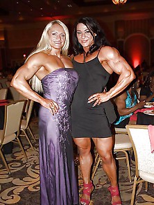 Feamle Body Builders Dressed Up