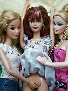 My New Three Barbie Dolls