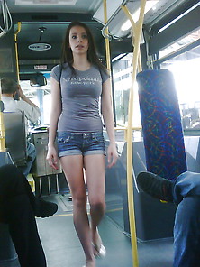 Candid Young Slut : Public Transport Iii