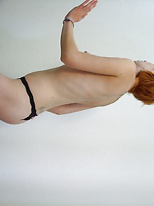 Skinny Ginger Slut Posing