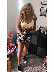 Blonde Chav With Huge Boobs
