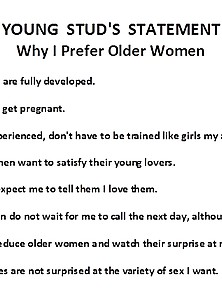 Why I Prefer Older Mature Women