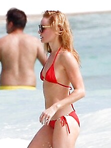 Kate Bosworth Sexy In Red Bikini On The Beach In Mexico