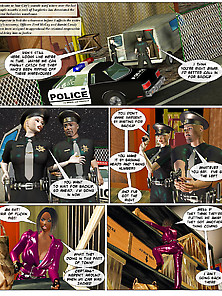 Police Catfight Comic