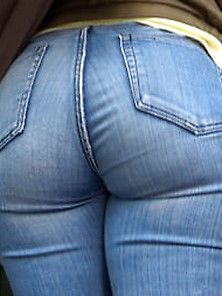 Hot Blonde In Jeans From Gluteus Divinus