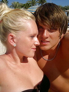 Young Amateur Couple At Vacation