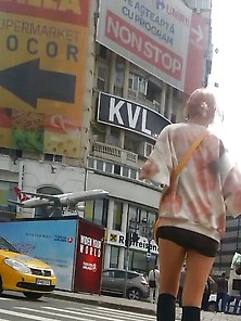 Spy Girl Teens Mini Skirt Street Romanian