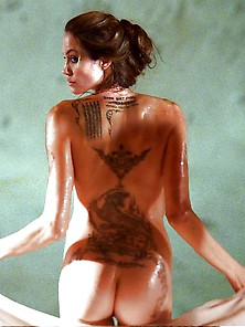 Angelina Jolie Naked & See-Through (Real)