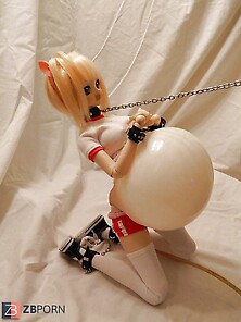 Mini Hook-Up Woman,  Dollfie Desire Akira Stomach Inflation Test
