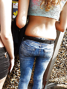 Voyeur Little Ass Jeans Candid Girl