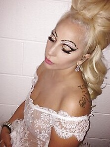 See Through Photo Of Lady Gaga