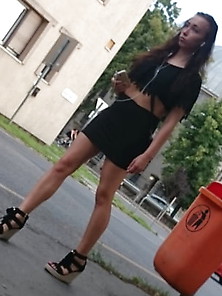 Hungarian Slut Going To Fuck Street Candid