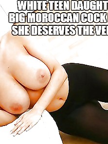 White Teen Not Daughter For Big Moroccan Cock