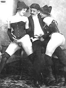 Old Vintage Sex - In A French Brothel Threesome Set 2