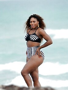 Serena Williams Posing In Her Bikinis